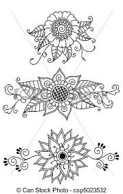 Henna Flowers Csp5023532 Flower Henna Henna Patterns Henna Designs Easy