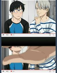 Kiss Yuri On Ice Victor Nikiforov Yuuri Katsuki Victuuri Pt 2 Yuri On Ice Anime Photo