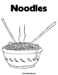 Noodles Coloring Pages Halloween Coloring Pages Food Coloring Pages