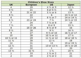 Image Result For Little Boys Shoe Chart Shoe Size