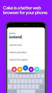 تطبيق cake browser لتصفح بسيط وسريع للأندرويد والأيفون نيوتك new tech android apps application android web browser