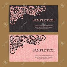 The exchanging of cards in the business world, however, is one that continues even in the digital age. Floral Vintage Business Cards Invitations Or Announcements Royalty Free Cliparts Vectors And Stock Illustration Image 37495827