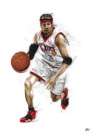 Allen Iverson By Earlsonvios On Deviantart Nba Artwork Nba Basketball Art Basketball Artwork
