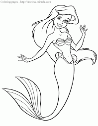 Mermaid princess coloring page to color, print or download. Mermaid Princess Coloring Pages Photo 10 Timeless Miracle Com