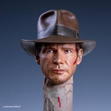 Indiana Jones and the Last Crusade Sculpt by @sjsculptor Painted by  @indianajames00 Sculpts 1-7 . . . #indianajonesadventure  #indianajonescosplay #indianajonescollection #indianajonesartwork  #throwmetheidol #penismightier #holygrail ...