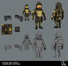 Killzone Fanart By Arakihc On Deviantart Low Poly Art Low Poly Character Low Poly 3d Models