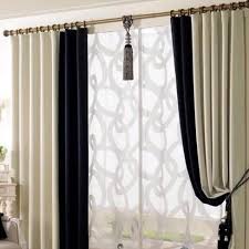 Elegant Black And White Eco Friendly Living Room Curtains Two Panels Curtains Living Room Black Curtains Living Room Black And White Living Room