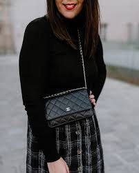 Authentic chanel bicoloer calf skin cc logo long wallet black c5103. Shop Eva Purses Chanel Wallet Fashion Chain Outfit