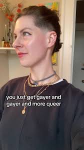 i got a haircut lol #🏳️‍🌈 #wlw #undercut #enby #barber #queertok #qu...