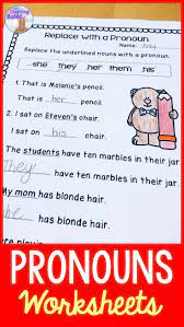 Pronouns Worksheets Distance Learning Pronoun Worksheets Parts Of Speech Worksheets Pronoun Activities
