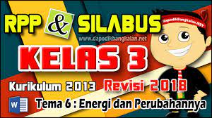 Pengalamanku di sekolah sub tema 3 : Rpp Silabus Kelas 3 Revisi 2018 Kurikulum 2013 K13 Tema 6 Energi Dan Perubahannya Ppg Unj Angkatan 5