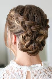There are quick and casual buns you make in a matter of minutes when you are short on time. Dutch Braided Bun Missy Sue