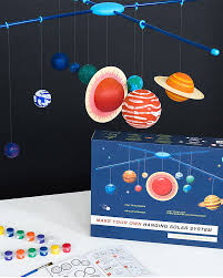 Easy kids projects hanging solar system kids learning. Rex London Make Your Own Hanging Solar System Discover The Planets Unisex Bambini