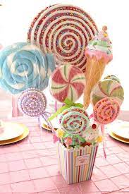 Pastel Carousel Circus Baby Shower Party Ideas Photo 15 Of 19 Candy Themed Party Candy Land Birthday Party Candy Theme Birthday Party