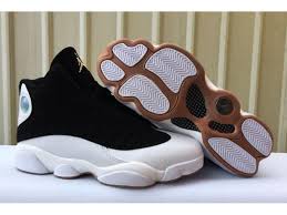 Black And Gold Jordans Womens Air Jordan 13 City Of Flight Black White Metallic Gold For Jordan 13 Black Jordans For Men Jordan 13