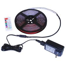 When it comes to 12 volt led lights with equalized batteries, the voltage could be a little above 15 volts. Commercial Electric 24 Ft White Multicolor Rgb W Indoor Outdoor Led Tape Light W Remote C624340 The Home Depot