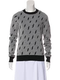 Black And White Lightning Bolt Sweater Merino Wool Lightning Bolt Sweater Lightning Bolt Sweater Sweaters Spring Outfits Casual
