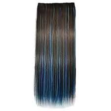 Make sure you 'safeproof' the area where you will dye your hair, because if you 're like me you get it everywhere. Buy Abwin 22 Inch Brown Mixed Sky Blue And Dark Blue 3 Color Dip Dye Straight Full Head Clip In Hair Extension Online 2429 From Shopclues