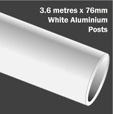 Choosing a colour for your aluminium window and door systems requires careful thought. White Powder Coated Aluminium Sign Post 3 6 Metres X 76mm Ssp Direct