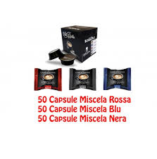 .lavazza a modo mio ®, *espresso point ® e *lavazza espresso point ® sono marchi di proprietà di luigi lavazza s.p.a. Assaggio 150 Capsule Borbone Lavazza A Modo Mio Don Carlo Blu Rosso Nero Mix