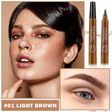 Amazon.com : 2PCS Eyebrow Pencil Brow Pencil Eyebrow Microblading Pen  Waterproof Eyebrow Pen with 4 Micro-Fork Tips Create Natural Eyebrow Makeup 