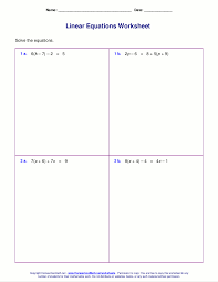 Isolate t to get t = an expression in d and r first multiply both sides of the equation by t to clear the fractions: Free Worksheets For Linear Equations Grades 6 9 Pre Algebra Algebra 1