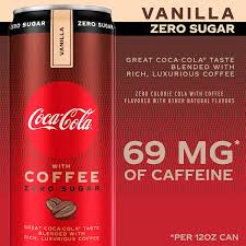 Caffeine (mg) starbucks coffee, pike place roast: Coca Cola With Coffee Vanilla Zero Sugar 12 Fl Oz Slim Cans 69 Mg Of Caffeine Pack Of 12 Amazon Com Grocery Gourmet Food