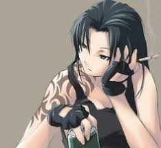 Anime gambar kartun wanita tomboy bertopi. Tomboy 3