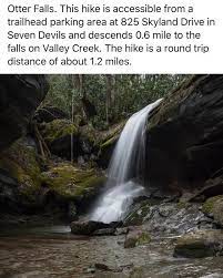 Otter Falls Seven Devils Nc Travel Usa Places To See Outdoor Adventure