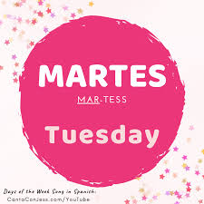 Now, the time is not always on the hour. How To Say Tuesday In Spanish Days Of The Week In Spanish Days Of The Week Song Day