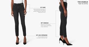 Womens Denim Size Chart And Fit Guide Joes Jeans