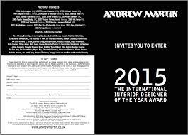 Andrew Martin International Interior Designer Of The Year Award 2015 Enter Now To Win Design Interior Design Years