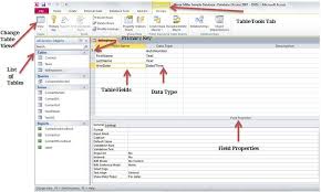 Components Of An Access Database Table Access Database Web Design Programs Student Information