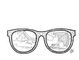 Free, printable coloring pages for adults that are not only fun but extremely relaxing. Sunglasses Coloring Page Etsy Coloring Pages Mindfulness Colouring Colouring Pages