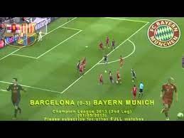 Full 2nd Leg Barcelona Vs Bayern Munich 0 3 01 05 2013 Champion League Youtube Bayern Bayern Munich Champions League