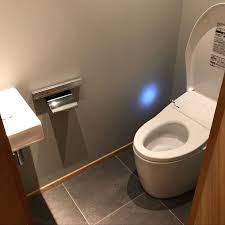 バス トイレ 手洗い付 ネオレストnw1 totoネオレスト スティックリモコン などのインテリア実例 2018 04 06 16 43 24 roomclip ルームクリップ トイレ 床 タイル トイレのデザイン トイレ レイアウト