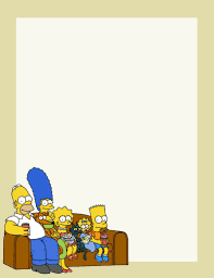 The Simpsons Blank Sheet Free To Use And Free To Share For Personal Use 3 Simpsons Party Writing Paper Planner Themes