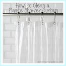How to clean shower liner