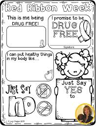 Celebrate red ribbon week with this adorable mini book and coloring pages! Pin On Tpt Language Arts Lessons