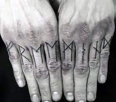 Rune tattoos on right hand's fingers. Top 79 Best Rune Tattoo Ideas 2021 Inspiration Guide
