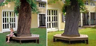 A hall tree may also have drawers, cubbies or shelves to stash keys, sunglasses, wallet and other items that tend to get lost in the house. How To Make Bench Around The Tree Diy Crafts Handimania