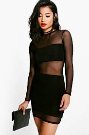 Petite Cindy Mesh Panel Bodycon Dress Boohoo Uk Bodycon Dress Mesh Bodycon Dress Petite Cocktail Dresses
