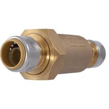 When the black handle is turned to the bypass position, water is closed off to one of the openings and flows at a right angle through the valve. Dual Check Valve Prevent Water Backflow Back Siphonage Contamination Sharkbite