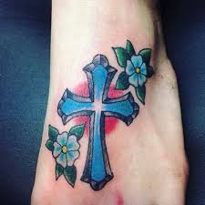 Cross with flowers tattoo sketch. 125 Best Cross Tattoos You Can Try Meanings Wild Tattoo Art