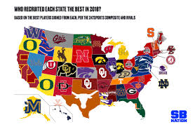 Search college football teams by conference and division on vegasinsider to find vital information on the 2020 football season currently, the college football bowl subdivision or fbs has 130 division 1 teams and while that seems impossible to follow, those schools are divided into 10 conferences. National Signing Day 2018 Which Teams Recruited Best In Each State Sbnation Com