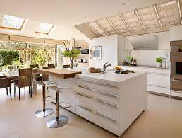 Kitchen #skylight #kitchenisland #exposedbrick photo credit dennis. 25 Captivating Ideas For Kitchens With Skylights