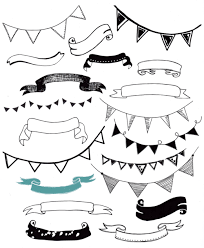 Black And White Pennant Banner Png How To Draw Banners And Pennants With A Patriotic Quote Banner Drawing Hand Lettering Doodle Lettering