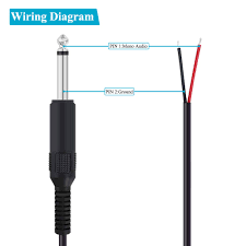 Extension cord wiring diagram source: Buy Fancasee 2 Pack Replacement 6 35mm Male Plug To Bare Wire Open End Ts 2 Pole Mono 1 4 6 35mm Plug Jack Connector Audio Cable For Microphone Speaker Cable Repair Online In Kazakhstan B085hw8l96