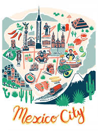 Check flight prices and hotel availability for your visit. Mexico City Map Limited Edition Giclee Art Print Mexico City Art Prints Limited Edition