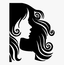 We have tried here a different way of designing silhouette. Long Hair Beauty Parlour Female Hair Silhouette Png Transparent Png Kindpng